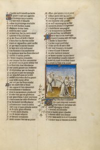 A Husband Beating His Wife with a Stick by Unbekannt Unbekannt